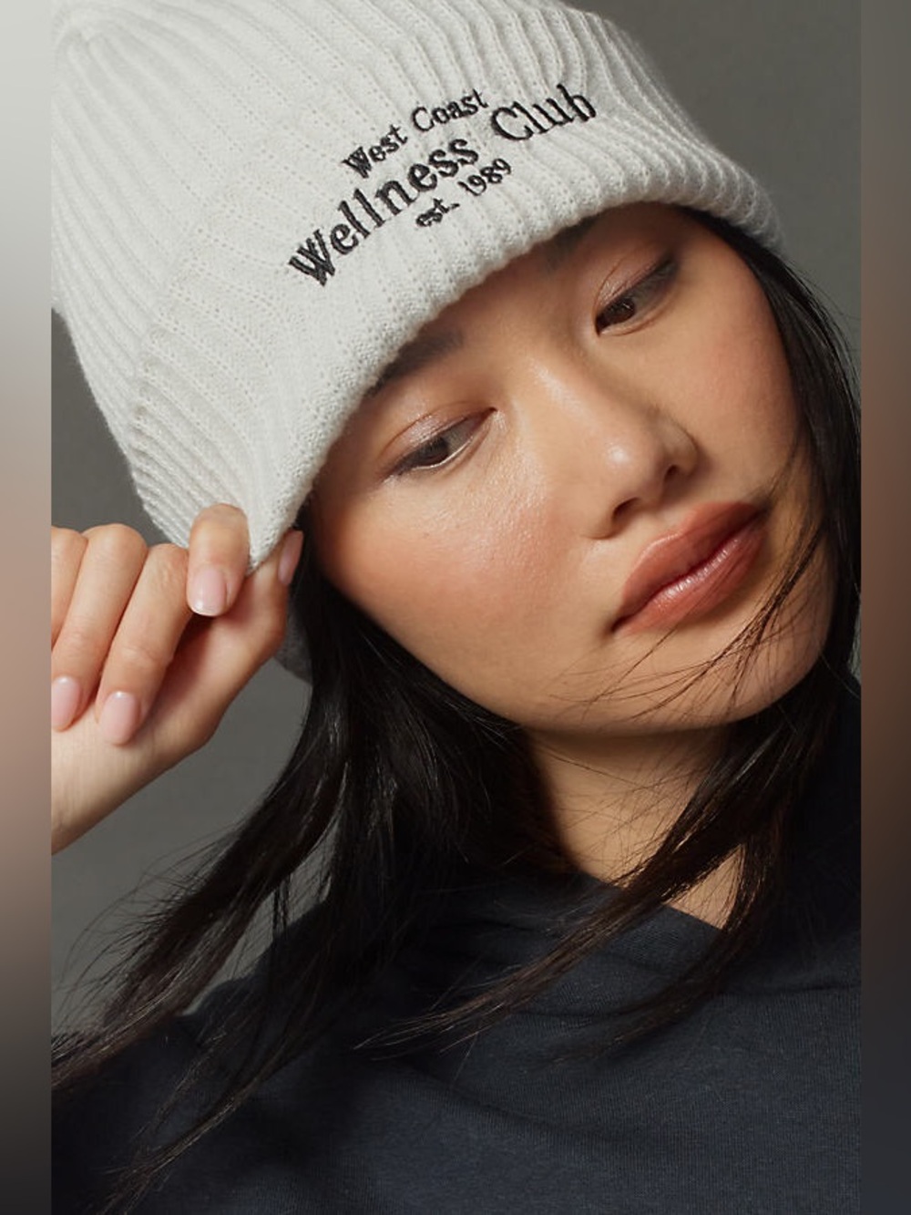 Anthropologie Daily Practice Sport Club Ribbed Beanie